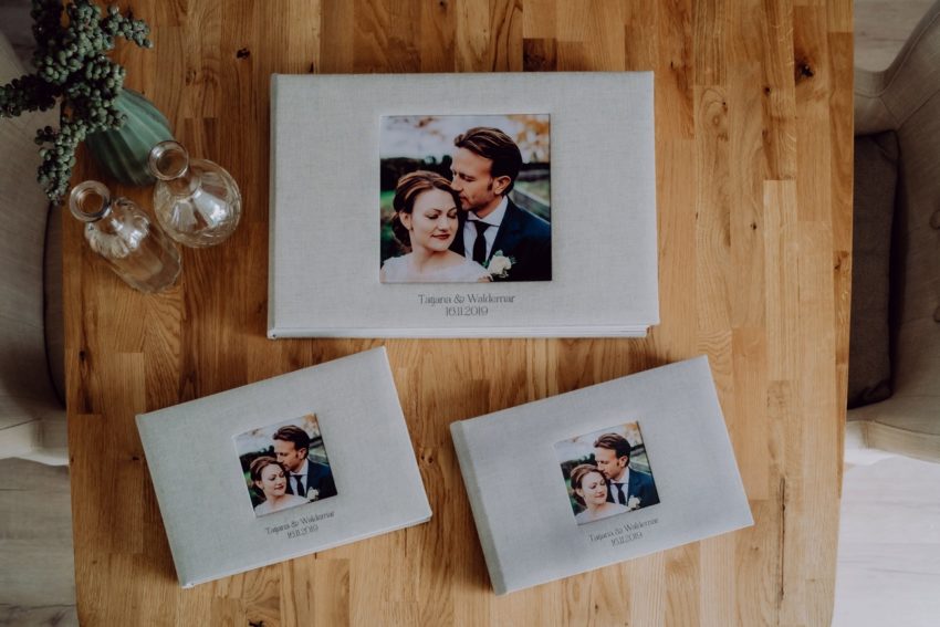Hochwertige Fotobücher, Einzigartige Hochzeitsfotobücher, Individuelle gestaltete Fotobücher, Individuelle Hochzeitsbücher, verschiedene Cover und Ledersorten zur Auswahl, Foto Kleer